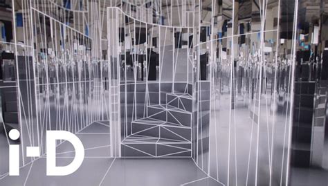 Enter the Mirror Maze, Es Devlin's video sculpture, presented by .